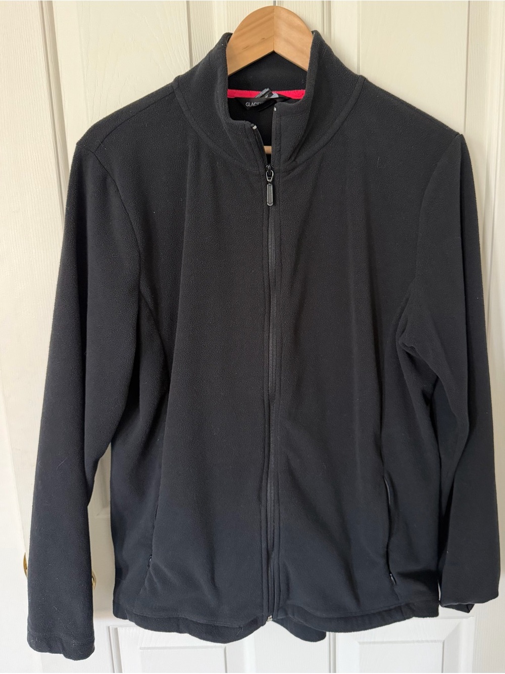 Classic Black Utility Fleece Jacket - Womens